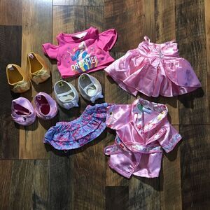 Build a bear workshop clothing and shoes lot high heels robe dress skirt shirt